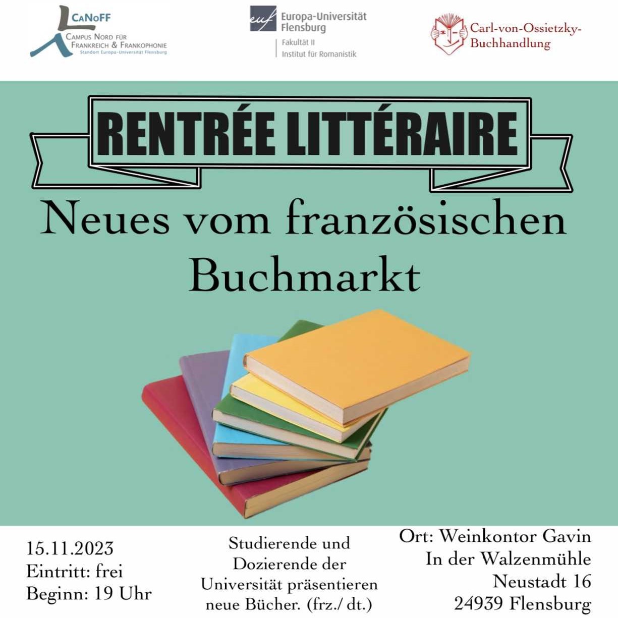 Rentrée littéraire: Neues vom französischen Buchmarkt